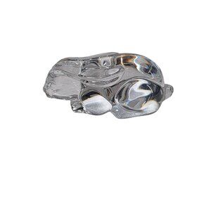 Princess House Clear Glass Rabbit Figurine 4 Inches Long‎